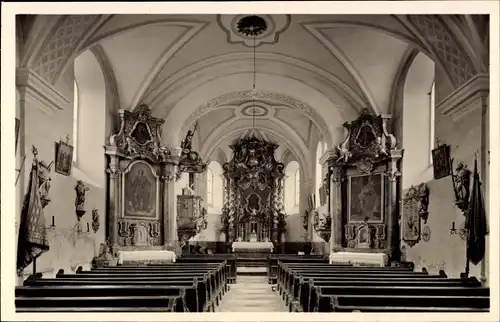 Ak Teunz Bayern, Kath. Pfarrkirche, Inneres