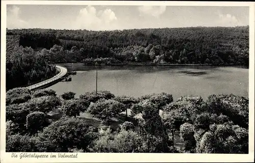 Ak Dahlerbrück Schalksmühle im Sauerland, Glörtalsperre im Volmetal