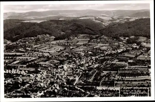 Ak Großsachsen Hirschberg an der Bergstraße, Fliegeraufnahme