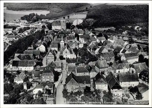 Ak Trendelburg in Nordhessen, Fliegeraufnahme