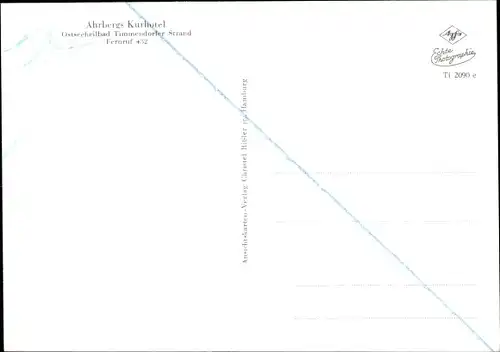 Ak Timmendorfer Strand in Holstein, Ahrbergs Kurhotel