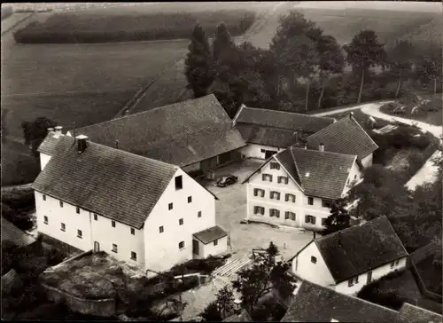 Ak Thalham Landau an der Isar in Niederbayern, Post, Fliegeraufnahme