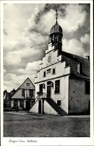 Ak Lingen im Emsland, Rathaus