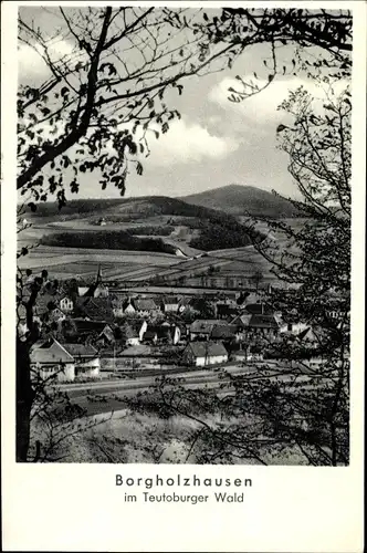 Ak Borgholzhausen in Westfalen, Durchblick zum Ort