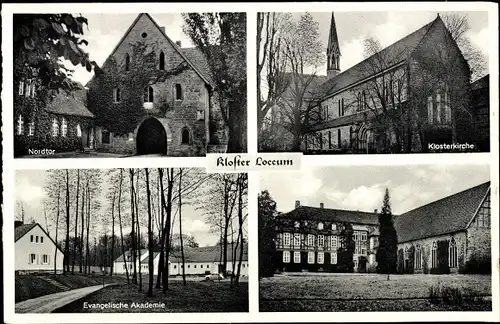 Ak Rehburg Loccum in Niedersachsen, Kloster, Nordtor, Klosterkirche, Ev. Akademie
