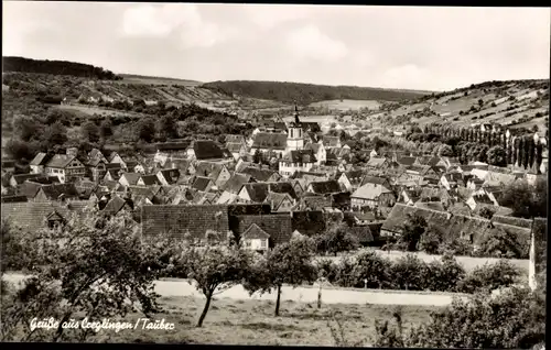 Ak Creglingen an der Tauber, Panorama