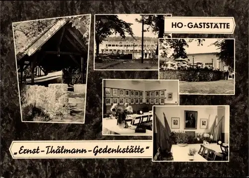 Ak Ziegenhals Niederlehme Königs Wusterhausen, HO Gaststätte Ernst Thälmann Gedenkstätte, Innen