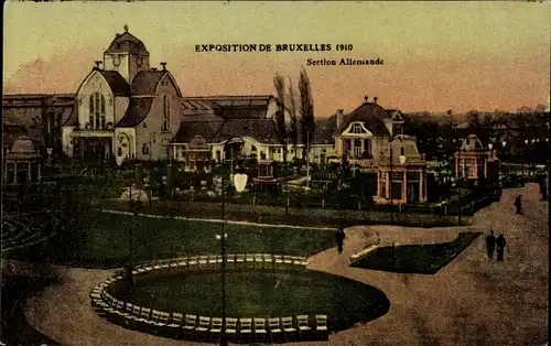 Ak Bruxelles Brüssel, Exposition 1910, Section Allemande