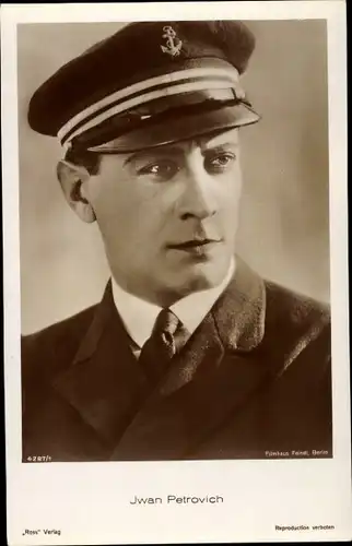 Ak Schauspieler Ivan Petrovich, Portrait in Uniform, Ross Verlag 4287 1