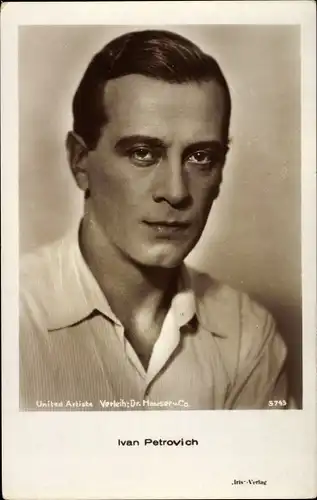 Ak Schauspieler Ivan Petrovich, United Artists, Portrait