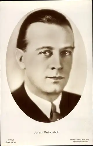 Ak Schauspieler Ivan Petrovich, Portrait