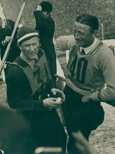 Foto Olympia, Birger Ruud, Sieger im Spezialsprunglauf