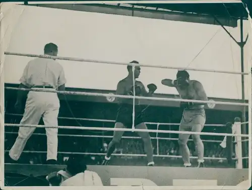 Foto Olympia ?, Boxkampf, Max Schmeling