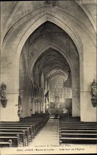 Ak Jarzé Maine et Loire, Interieur de l'Eglise