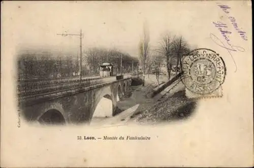 Ak Laon Aisne, Montée du Funiculaire