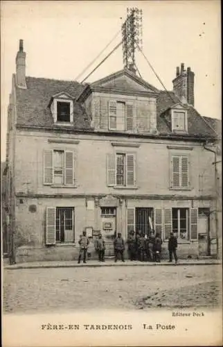 Ak Fère en Tardenois Aisne, La Poste