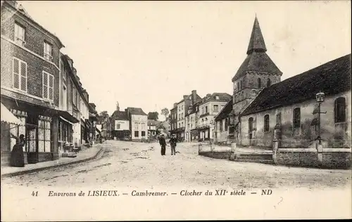 Ak Cambremer Calvados, Clocher, Eglise