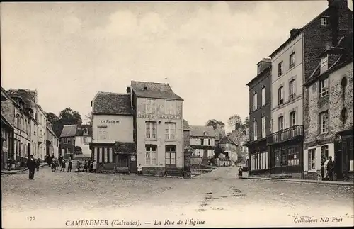 Ak Cambremer Calvados, Rue de l'Eglise