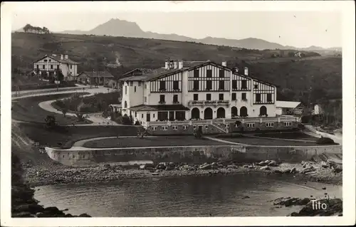 Ak Hendaye Pyrénées-Atlantiques, Corniche de Saint Jean de Luz, Le Pavillon d'Haicabia