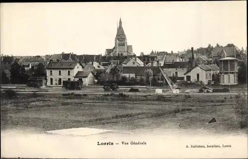 Ak Lorris Loiret, Gesamtansicht