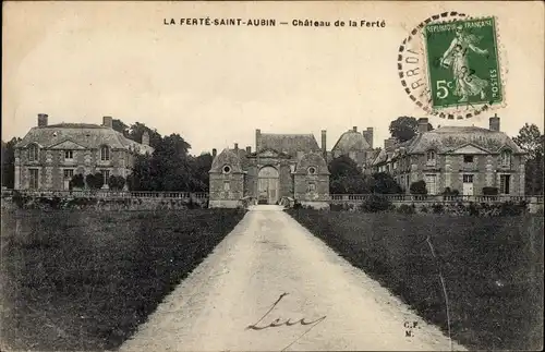 Ak La Ferté Saint Aubin Loiret, Château de la Ferté