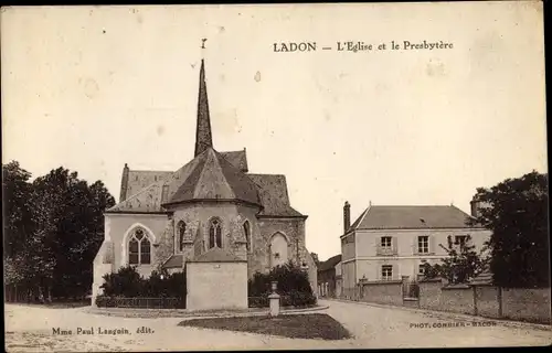 Ak Ladon Loiret, L'Église et le Presbytère