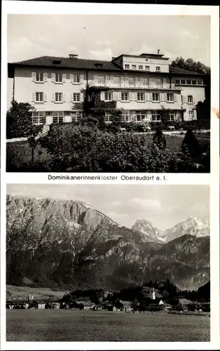Ak Oberaudorf in Oberbayern, Dominikanerinnenkloster, Ort