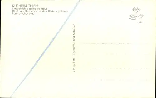 Ak Bad Salzuflen im Kreis Lippe, Ansicht von Kurheim Thiem