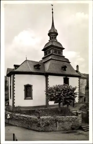 Ak Biebernheim Sankt Goar am Rhein, Ev. Kirche