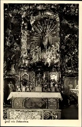 Ak Birkenstein Fischbachau in Oberbayern, Altar