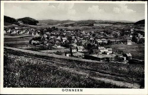 Ak Gönnern Angelburg in Hessen, Gesamtansicht