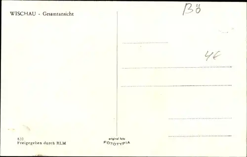 Ak Vyškov Wischau Südmähren, Totalansicht der Ortschaft