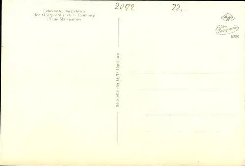 Ak Bargteheide in Holstein, Lehrstätte der Oberpostdirektion Hamburg, Haus Malepartus