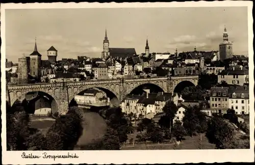 Ak Bautzen in der Oberlausitz, Kronprinzenbrücke