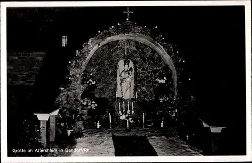 Ak Bendorf am Rhein, Grotte im Altersheim