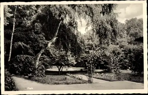 Ak Bendorf am Rhein, Hedwig Dransfeld Haus, Erholungs u. Bildungsstätte, Park