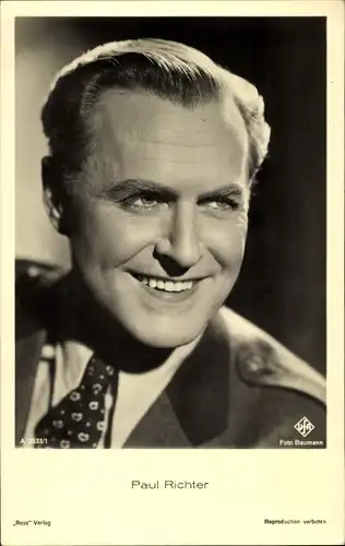 Ak Schauspieler Paul Richter, Portrait, Ross A 2533/1