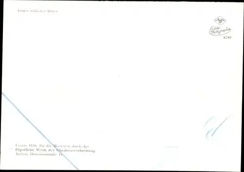 Ak Mission, Päpstliches Werk der Glaubensverbreitung, Inder mit Kalb