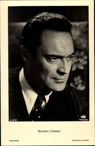 Ak Schauspieler Gustav Diessl, Portrait