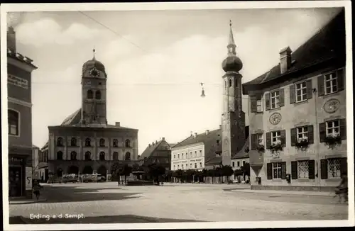 Ak Erding in Oberbayern, Schrannenplatz