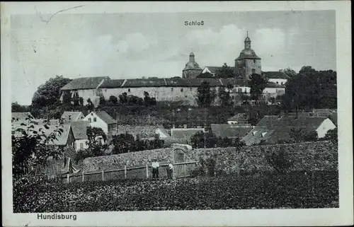 Ak Hundisburg Haldensleben in Sachsen Anhalt, Schloss