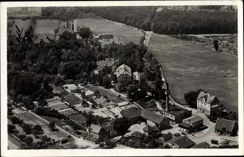 Ak Friedensau Möckern Jerichower Land, Fliegeraufnahme