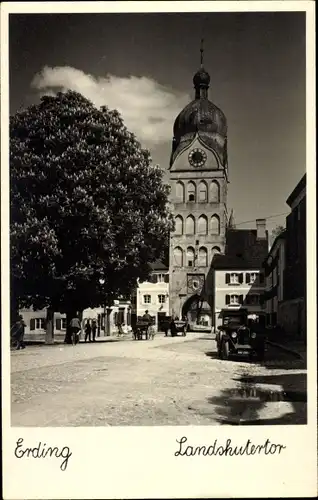 Ak Erding in Oberbayern, Landshuter Tor