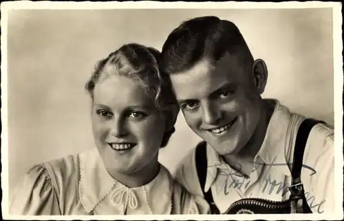 Ak Geschwister Fromme, Volkslieder Sänger, Geising Erzgebirge