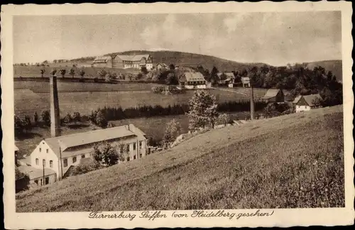 Ak Heidelberg Seiffen im Erzgebirge, Panorama mit Turnerburg Seiffen