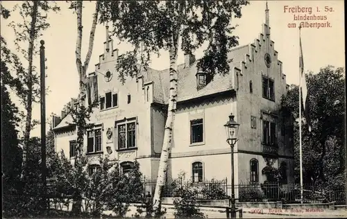 Ak Freiberg in Sachsen, Lindenhaus am Albertpark