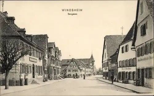 Ak Bad Windsheim in Mittelfranken, Seegasse