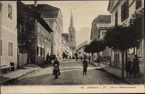 Ak Sankt Johann im Pongau in Salzburg, Obere Marktstraße