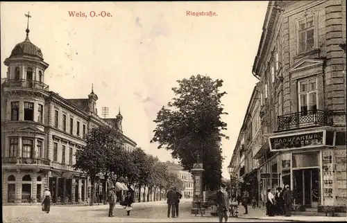 Ak Wels in Oberösterreich, Ringstraße, Manufaktur Waren