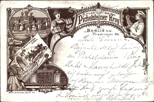 Litho Berlin Mitte, Friedrichstraße, Pichelsteiner Krug